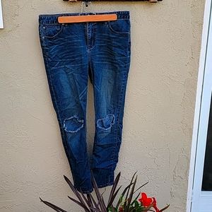 Free people cropped skinny jeans